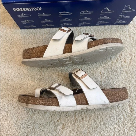 Birkenstock White Mayari Sandals - Picture 4 of 7